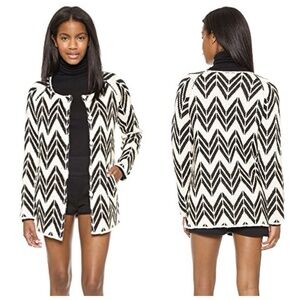 J.O.A. Chevron Stripe Coatigan